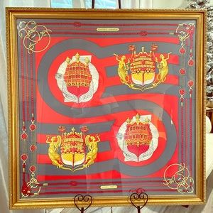 Hermes Scarf - Framed 36”x36”